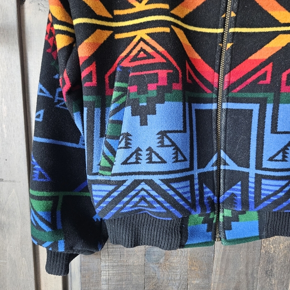 Pendleton Multicolor Geometric Bomber Jacket - Picture 2 of 6